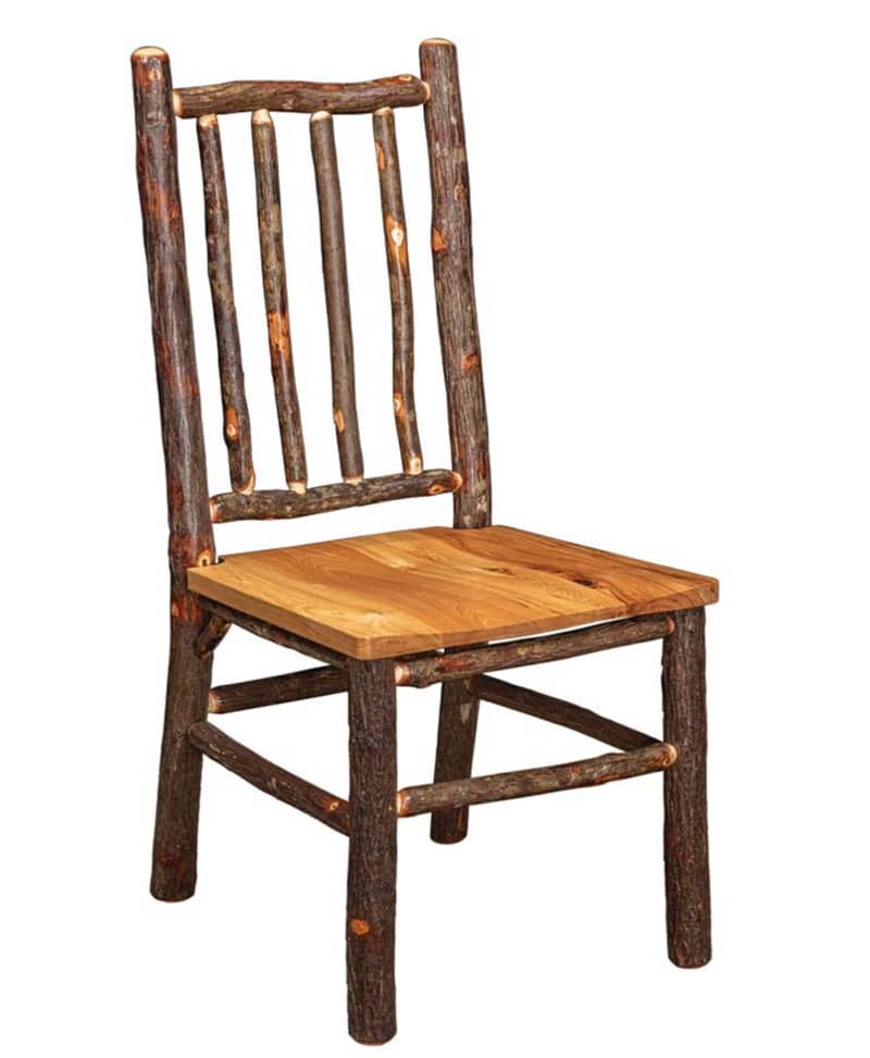Wooden Scooped Seat Diner Chair